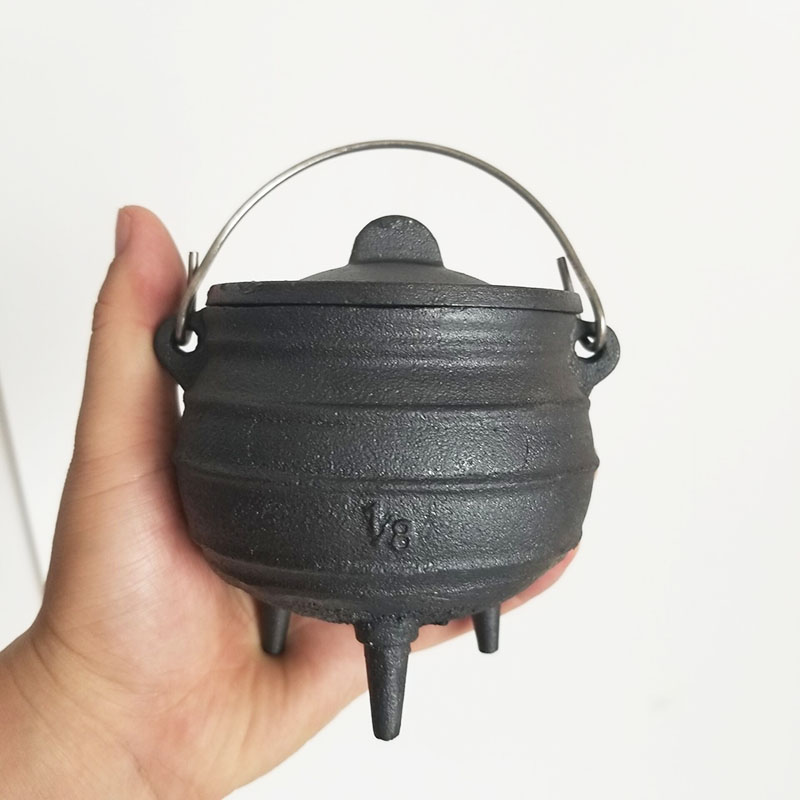 Medium 1/8 # besi cor Cauldron - Cast Iron Corn ulasan dan harga